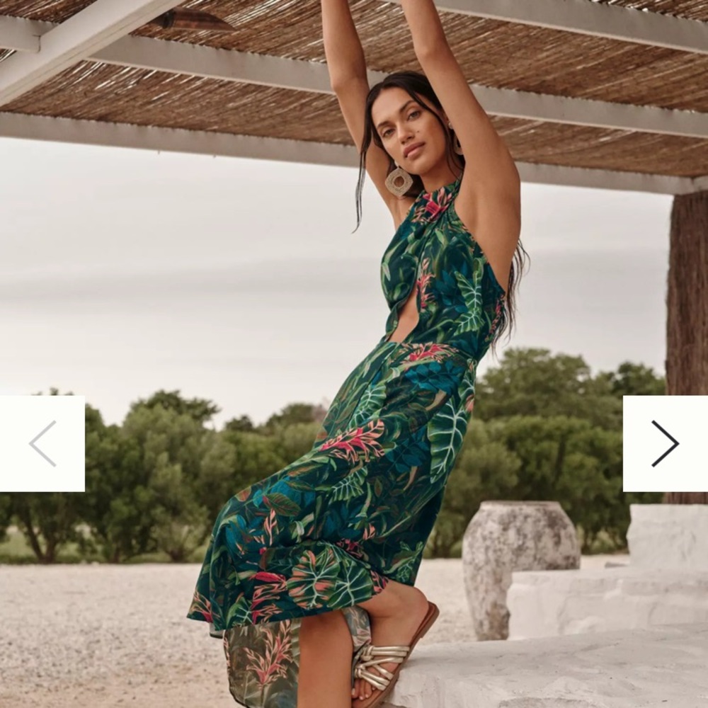 Farm Rio Foliage Jungle Cutout Cover-Up